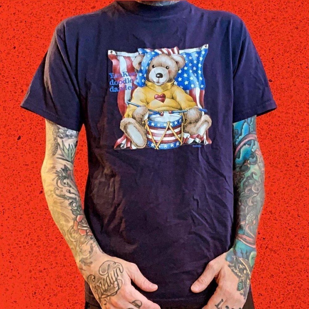 Vintage Teddy Bear t Shirt USA Men’s L 90s delta tag